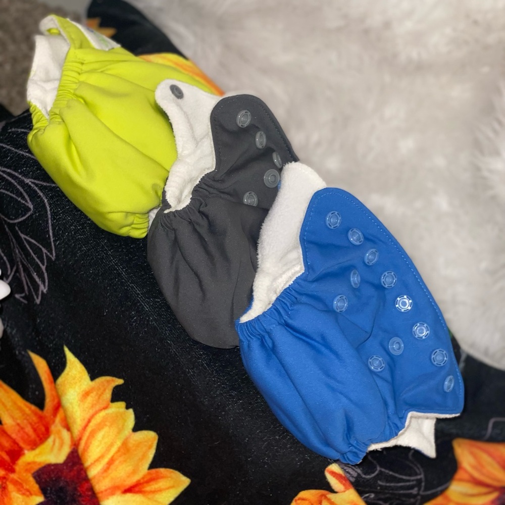 Set of 3 GroVia Cloth Diapers newborn